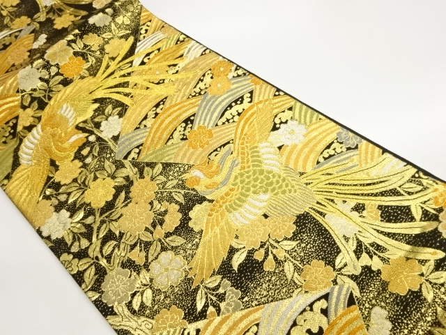 JAPANESE FUKURO OBI / WOVEN SAKURA